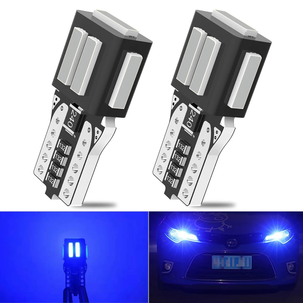 Упаковка W5W светодиодный T10 LED Canbus 168 194 Светодиодная лампа 7SMD автомобильный