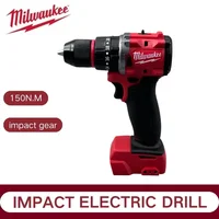 Milwaukee 18V Brushless Electric Drill 150N Electric Percussion Drill. M Decoration Cordless Screwdriver Rechargeable Power Tool 1