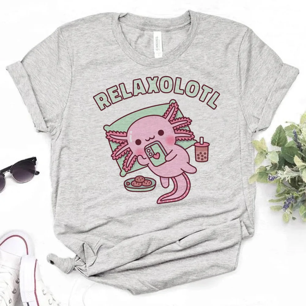 

Axolotl женские футболки манга harajuku Y2K Футболка женская одежда 1920-х годов