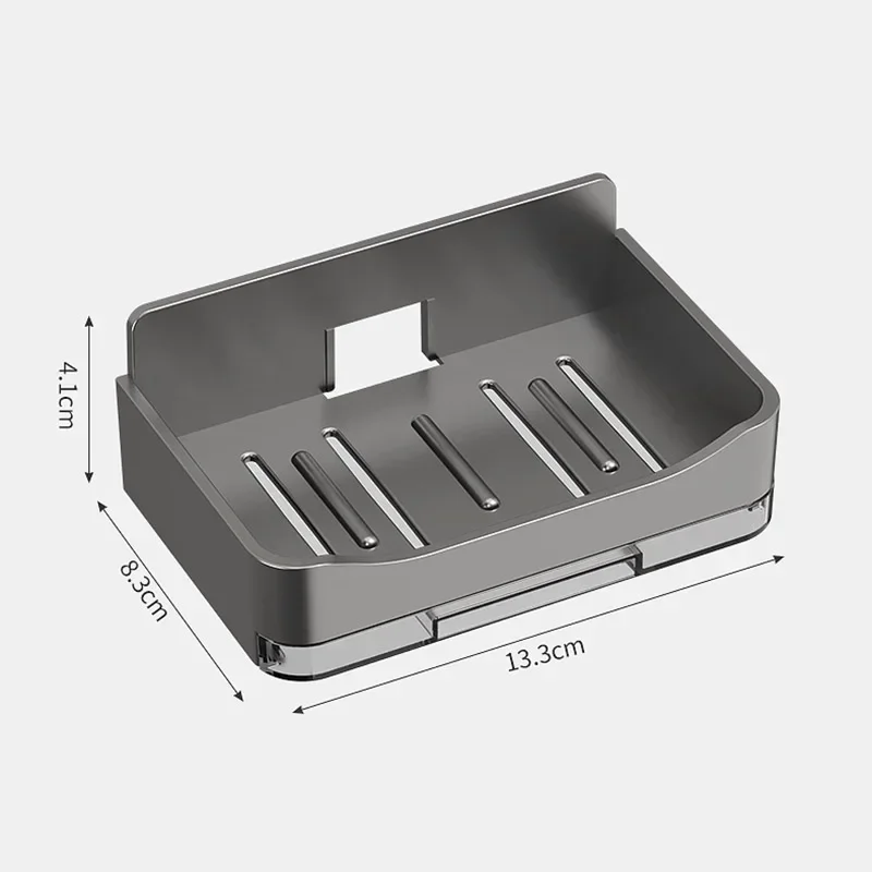 Bathroom Soap Holder Wall Mounted Double Drainage Dish Accessories