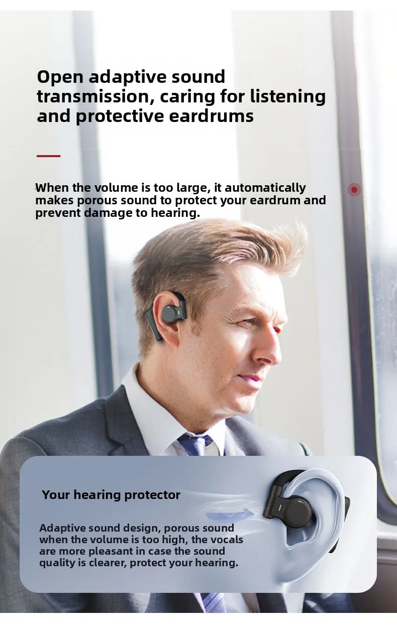 The new cross-border OWS Bluetooth headphones HJ05 feature a metal shell that do