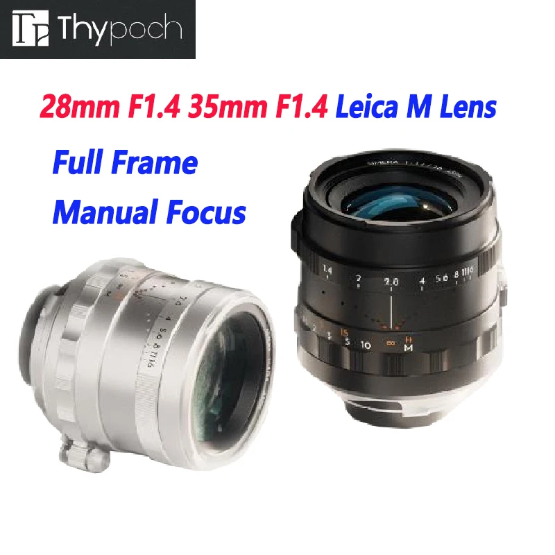 Thypoch 28Mm F1.4 35Mm F1.4 Obiettivo Della Fotocamera Full Frame Obiettivo Di Messa A Fuoco Manuale Per Fotocamera Leica M