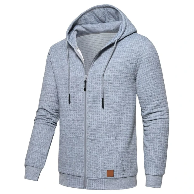 Mens Comfort Athletic High Fashion Fleece Zip Up Sweater Jacket