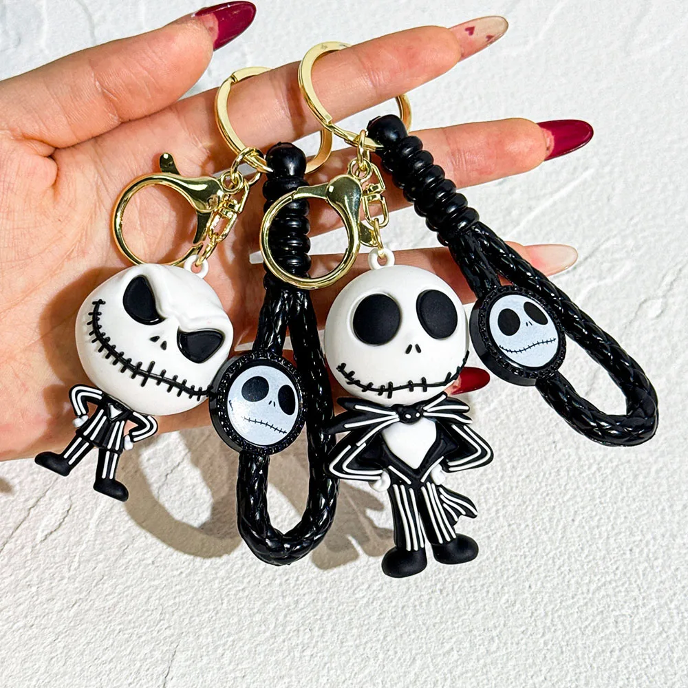 Der Albtraum vor Weihnachten Schlüsselanhänger Sally Jack Totenkopf Halloween Horrorfilm Schmuck Rucksack Zubehör Schlüsselhalter Geschenke