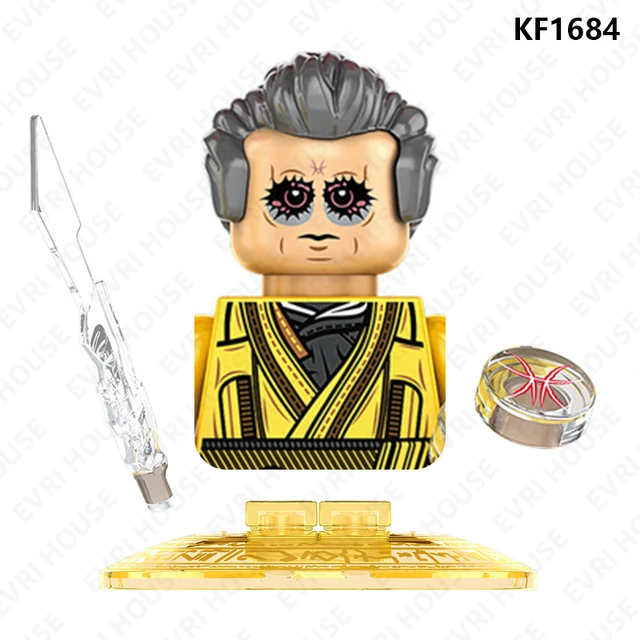 Superhero Strange Multiverse Action Figures Scarlet Witch Mordo Wong Mini Bricks Disney Building Blocks Toys for Children KF1684