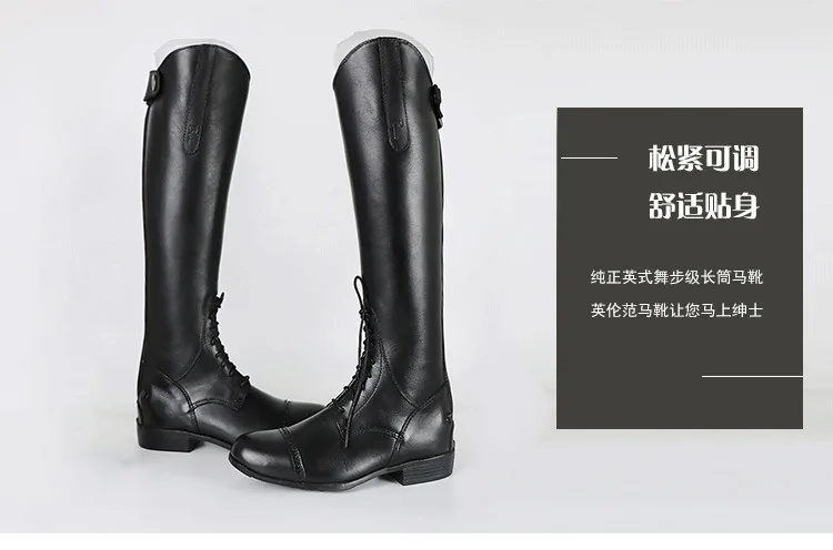 Aoud Horse Riding Boots Cow Leather Dressage Jumping boots Equestrian Boots Unisex Halters Customized Horse Riding Equipment 6