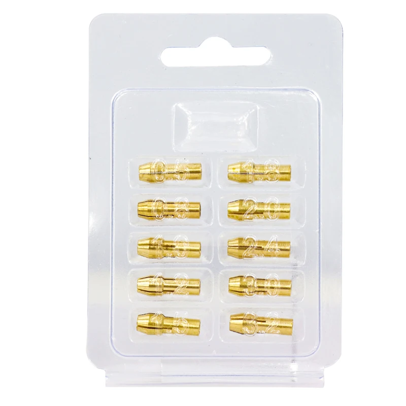 Drill Chuck XCAN Mini Drill Collet 10pcs 0.5-3.2mm 4.3/4.8mm Shank Brass Chucks for Dremel Rotary Tool