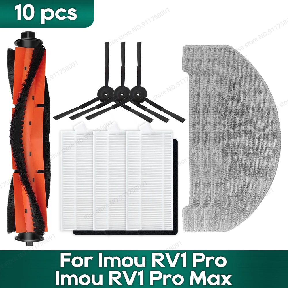 Kit Pièces De Rechange Pour Aspirateur Robot IMOU RV1 Pro Et Pro Max - Brosses, Filtres, Chiffons