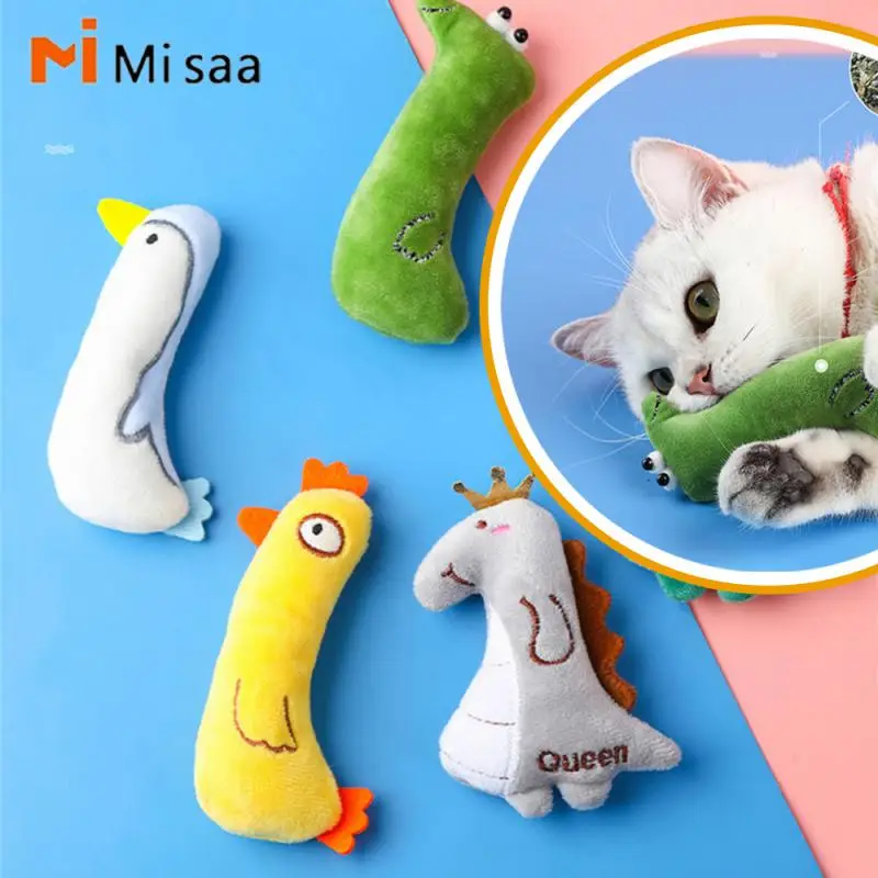 

Игрушка в виде кошачьей мяты, товары для домашних животных, милая кошка, интерактивные игрушки для котят, зубы, шлифовка, кошка, мята, плюшевые игрушки, кошка, Защита рта