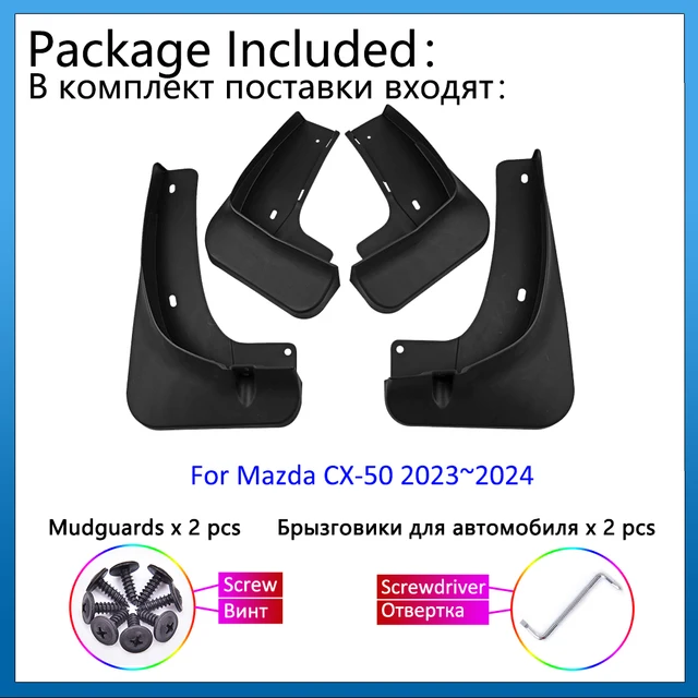 A-Premium 4 Pcs Red Universal Splash Guards Mud Flaps Mudflaps Mudguard Fender Flares For Car