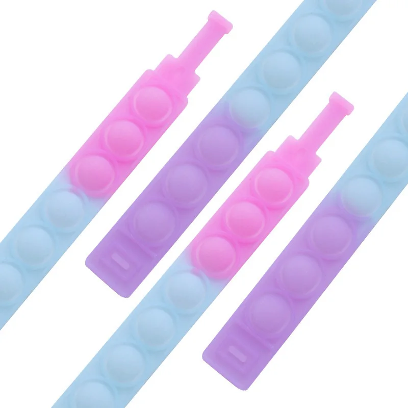 OBEST – Lot De 5 Bracelets Sensoriels En Silicone – Décompression – Anti-stress – TDAH Autisme – Enfants Et Adultes