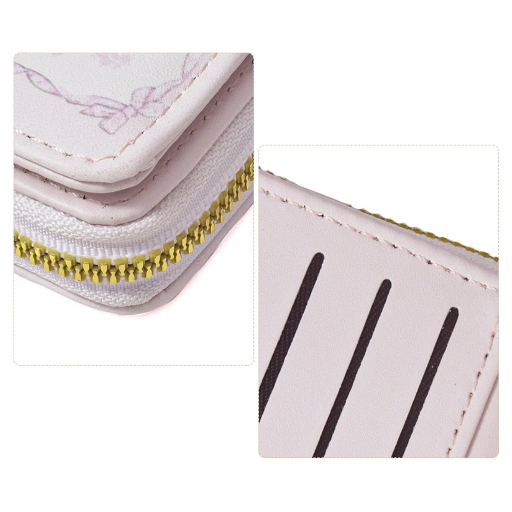 Cute Cartoon Coin Purse PU Leather Waterproof Card Wallets Credit Card Holoder Students Change Money Organizers Gift Bag