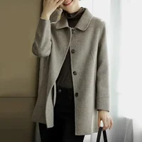 Fashionable Loose Casual Slimming Stylish Autumn Winter Woolen Coat Trendy Versatile Small Size High End Women's Outerwear