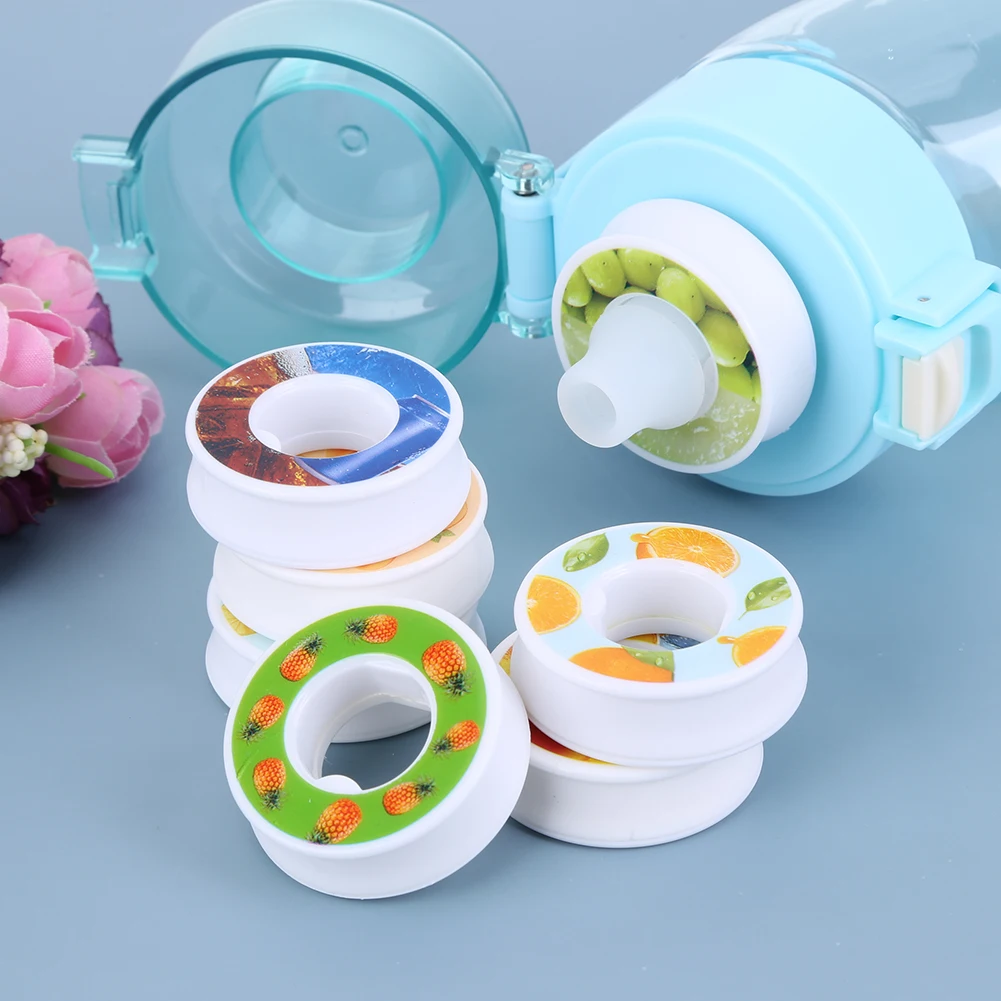 1-5PCS Air Flavor Pods Water Bottle Flavor Caps Fruit Scent Pods for Water Bottles Sports Water Cup Rings for Outdoor Sport