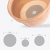 100Pcs Flower Pot Hole Mesh Pad Round Drainage Holes Screens Mat Prevent Soil Loss For Garden Plant Bonsai Bottom Grid Gasket 3