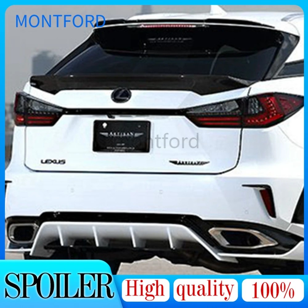 

ABS Plastic Unpainted Color Rear Trunk Boot Wing Rear Lip Spoiler For Lexus RX200t RX450h RX 2016 2017 2018 Car Styling