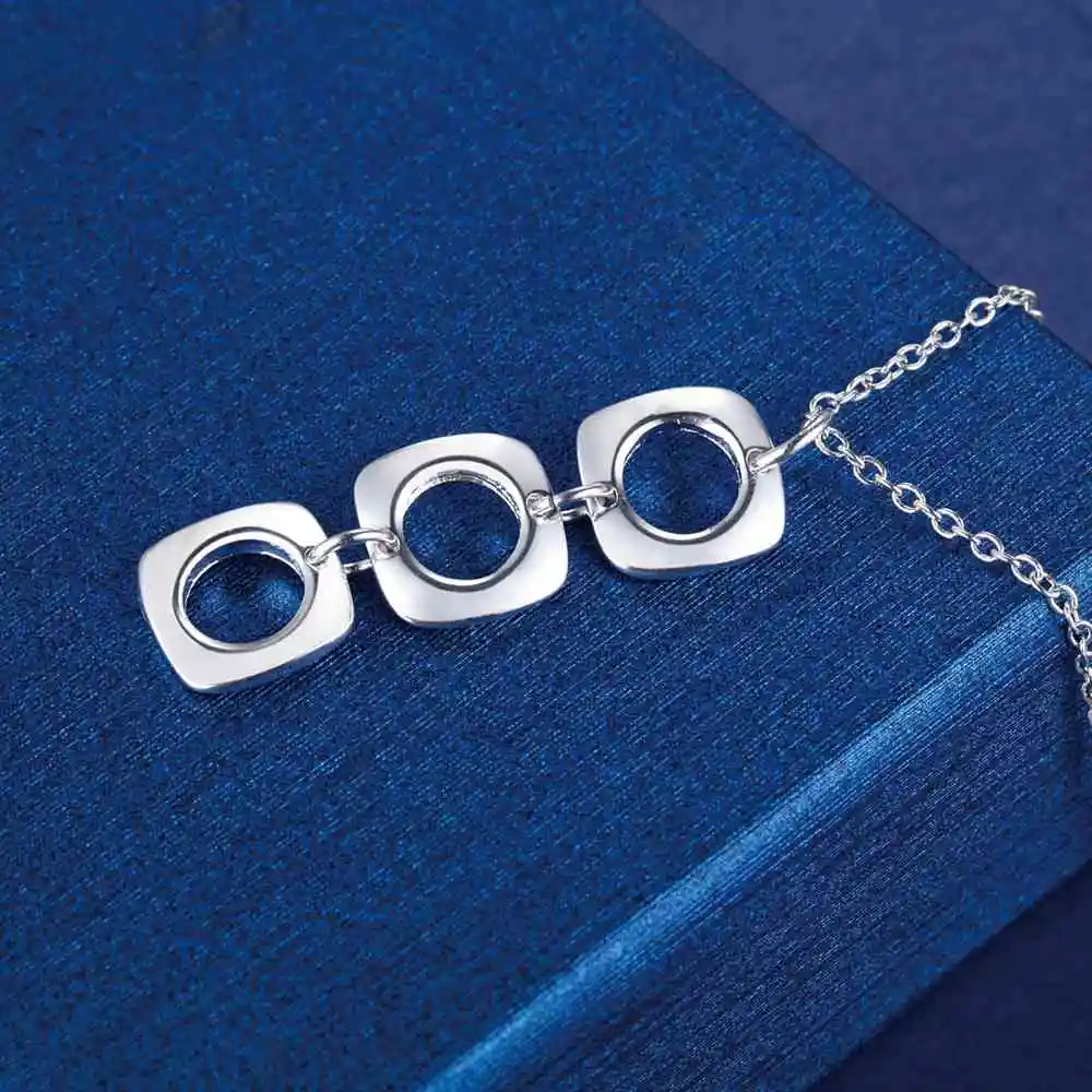 Silver Necklace Pendant 925 Sterling Silver Necklace Pendant For Women Exquisite Student Girlfriend Jewelry Accessories Wedding