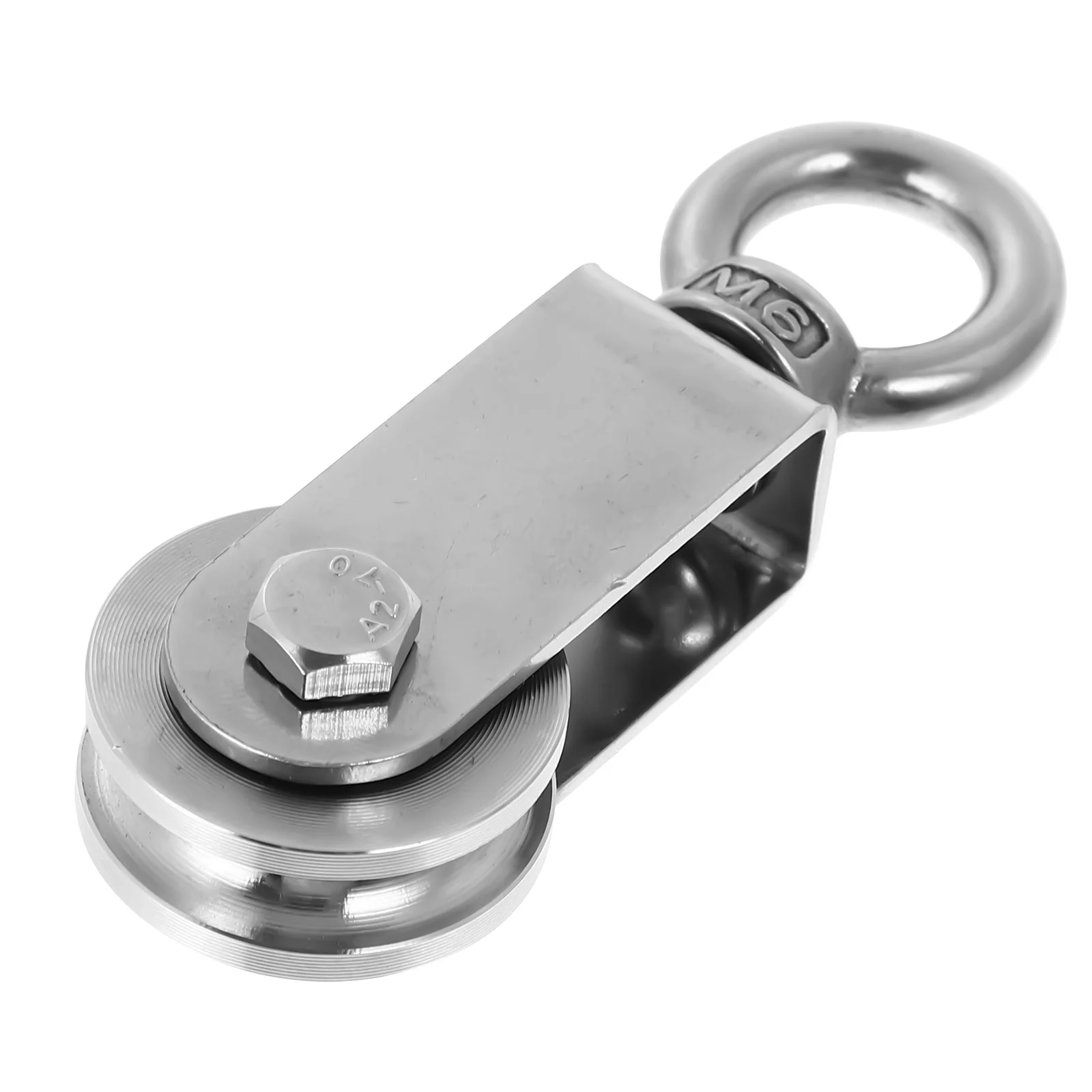 

Cable Pulley Ring Lifting Block Practical DIY Durable Sturdy Hoist Steel Rope Track Ladder Fitness