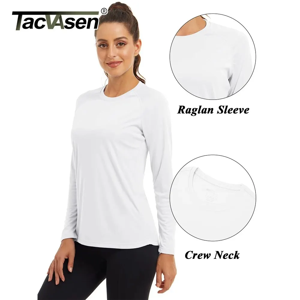 Sport T Shirt Women Long Sleeve Hiking Shirts Trekking Fishing Running Workout Rash Guard