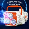 60 Holes Bubble Gun Automatic Electric Rocket Soap Bubbles Magic Machine Outdoor Bath Party Toy LED Light Children's Day Gifts 4