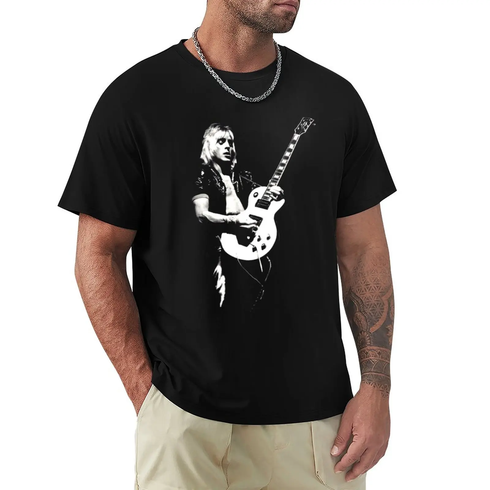 

Vintage Rock Music English Guitarist Mick Roson Tri-blend . T-Shirt Anime t-shirt new edition t shirt mens white t shirts