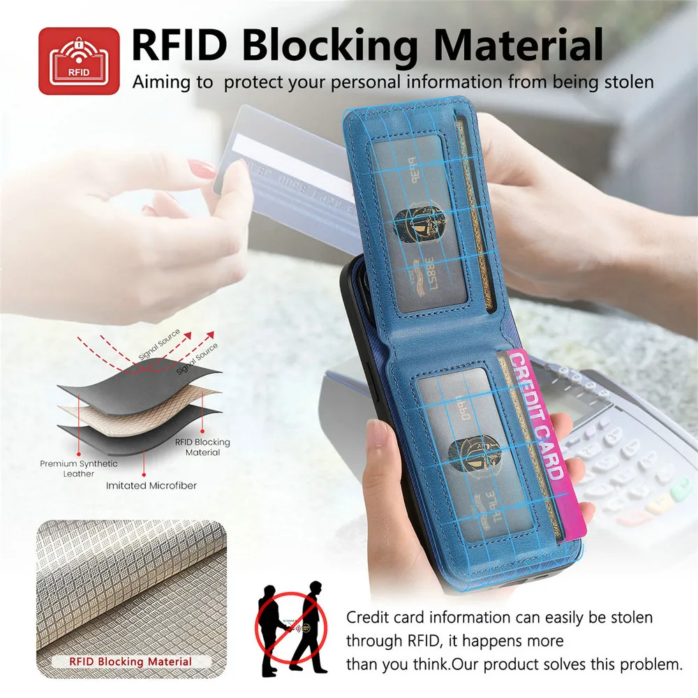 Luxury Leather Wallet Stand Case - Elegant and Durable Design