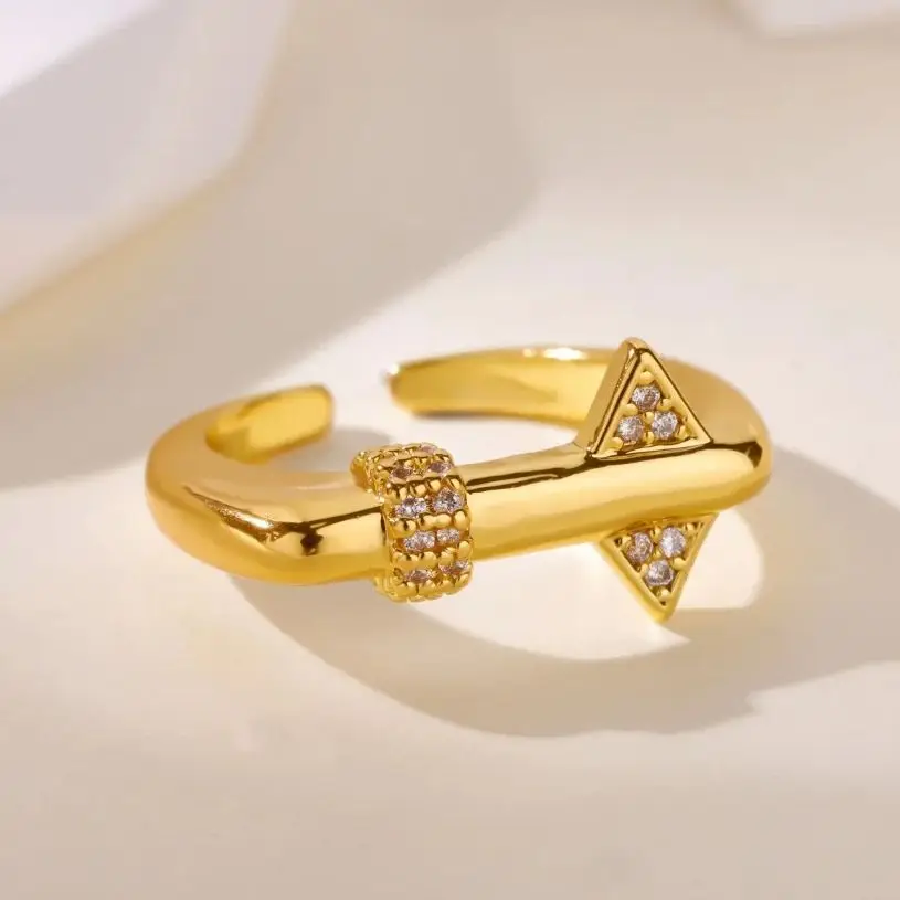 Stainless Steel Geometric Dainty 18K Gold-Plated