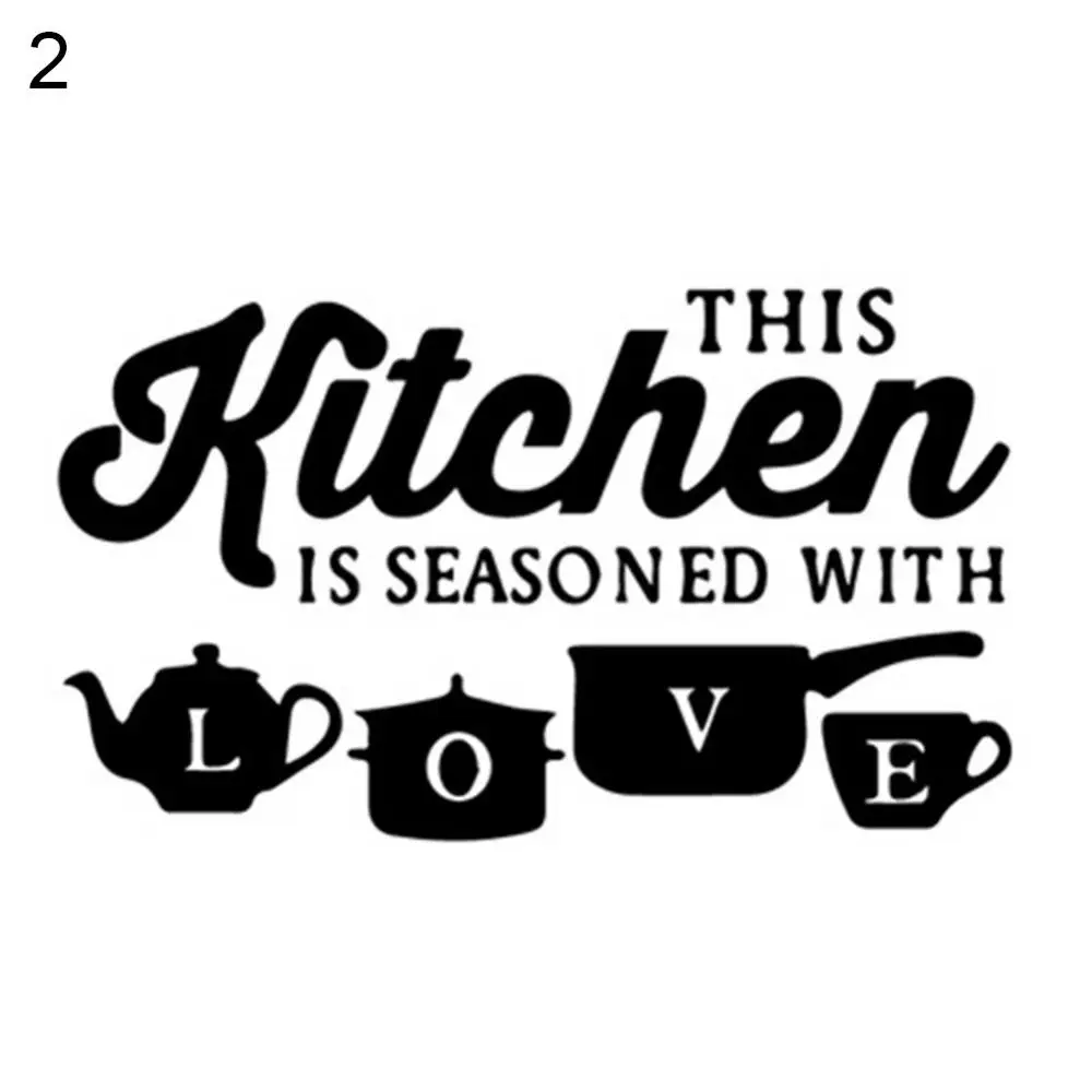Coffee Wall Stickers Kitchen Decorative Vinyl Wall Decals DIY Home Decor Dining Room Shop Bar