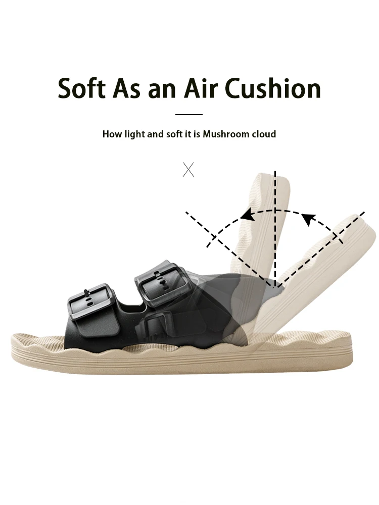Slippers for Men In Summer Outdoor Wear Home Use Couples Indoor Soft Soles Bathrooms Non-skid Extra Large 4849 Sandals Slippers summer slippers