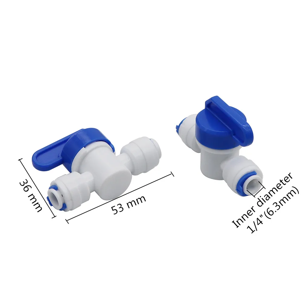 Quick Connect Valve 1/4 Inch 6.35mm Pipe Water Control Switch For Misting Fog System Irrigation