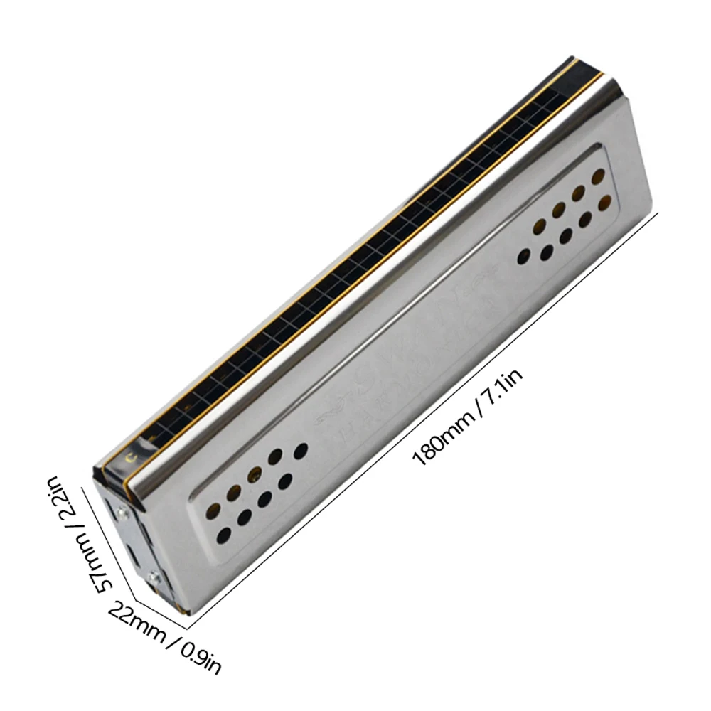 Both Sides Harmonica 24 Holes C And G Double Tones Harmonica Mouth Organ Woodwind Instruments diatonic harmonica mouth harp