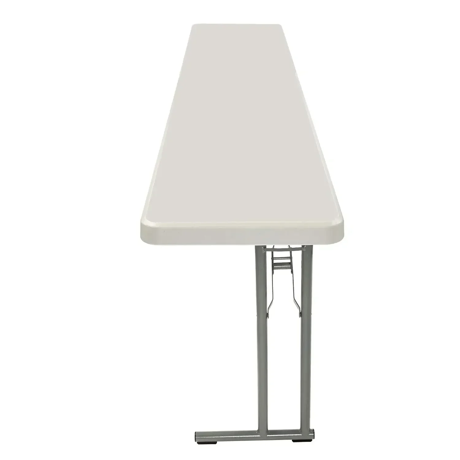 New2025-8 Foot Heavy Duty Seminar Folding Table, 18" x 96", Light Grey