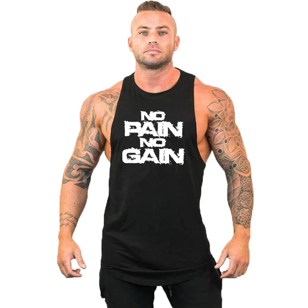 

New Brand Gyms Workout Sleeveless Shirt Stringer Tank Top Men Bodybuilding Clothing Fitness Mens Sportwear Vests Muscle Singlets