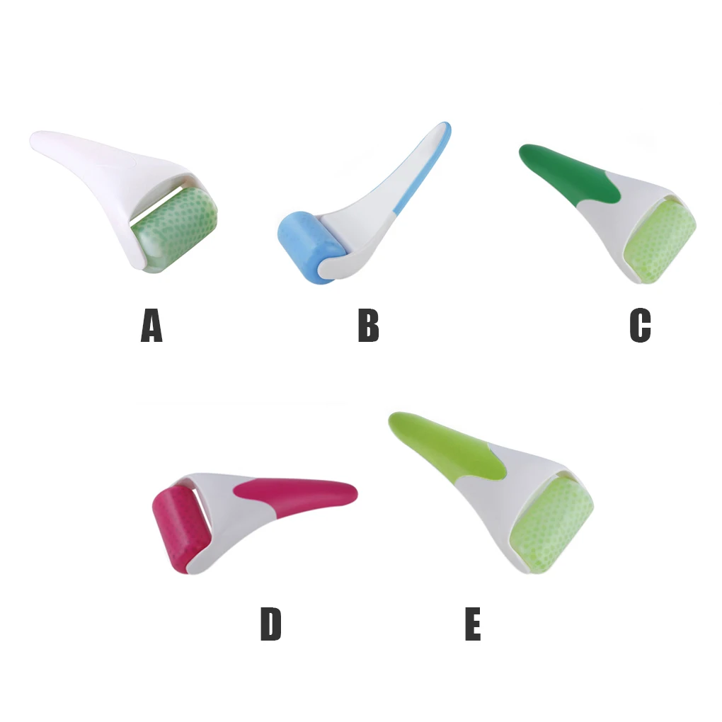 

Роликовый массажер для ухода за кожей лица, с белой ручкой