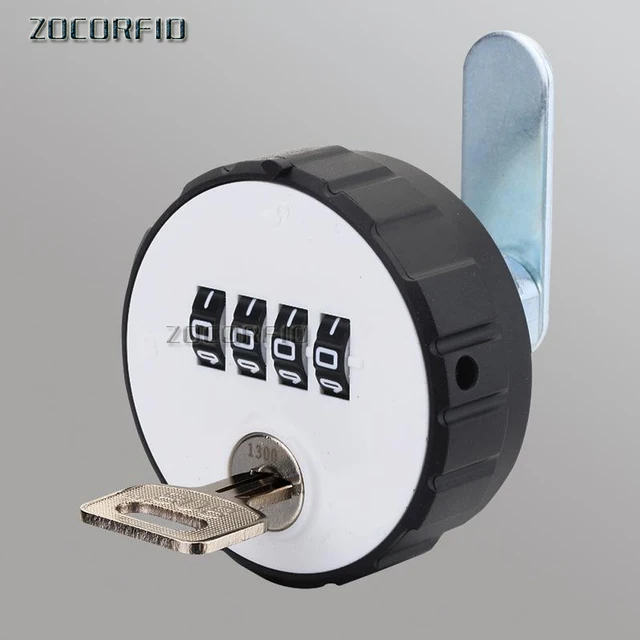 Hardware Drawer Door Anti-theft with Key Drawer Lock Combination Cabinet Cam Lock 4 Digital Round Padlock 5