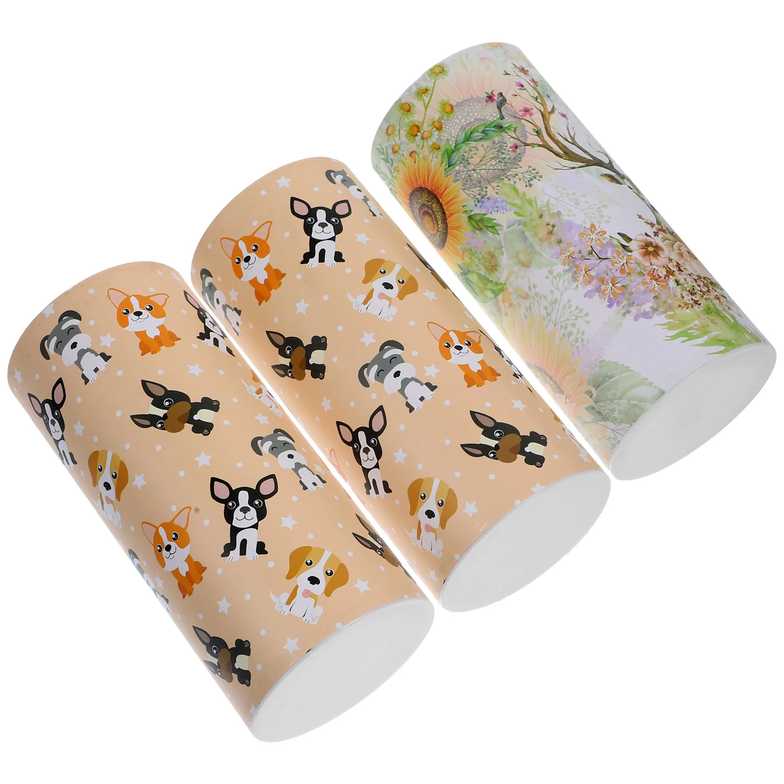 3 Pcs Cylinder Pumping Paper Facial Tissues Multi-function Car Napkin Towel Convenient Portable Box Adorable Napkins