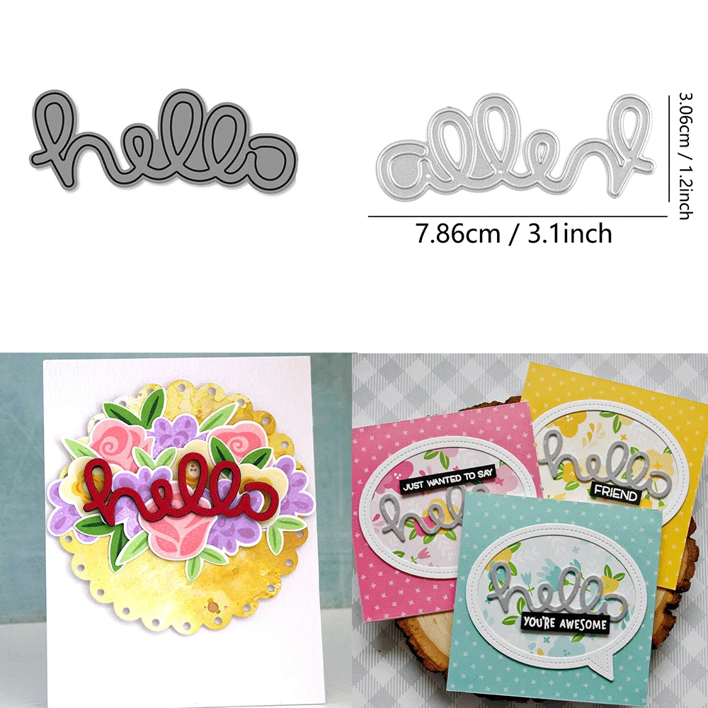 Bauen Sie einen Schneekugel aus Metall, Stanzformen, Liebesprägung, gestanzter Kranz, Add-On für DIY-Kartenherstellung, Scrapbooking, Bastelbedarf – Detail 10