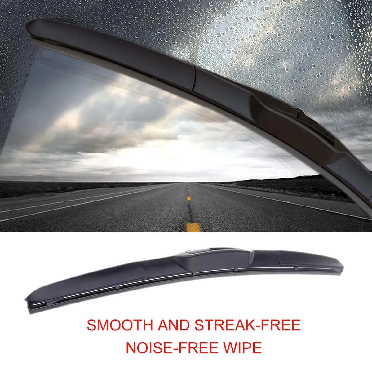 General J/U-Shaped Hook Wiper Blade Windshield Rubber Three-Stage Wiper Blade Wipers "14" 16 "17" 18 "19" 20 "21" 22 "24" 26" 2