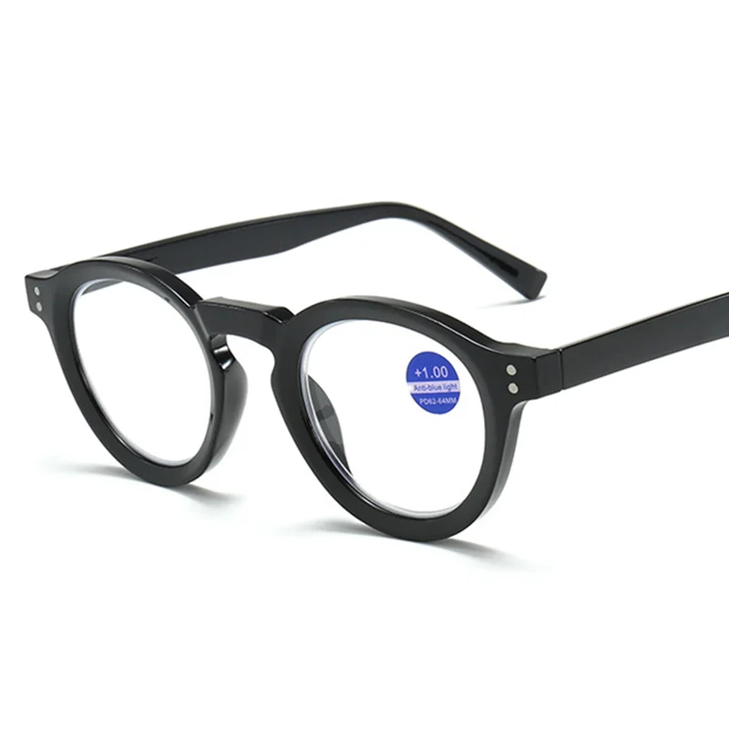 Vintage Oval Reading Glasses for Women Men Anti Blue Light Presbyopia Eyeglasses Computer Hyperopia Diopter +1.0 +1.5 +2.0 +2.5 3