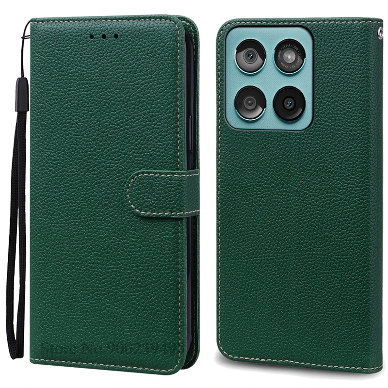 Luxurious Leather Wallet Flip Cover for Motorola Edge 60 Fusion - Stylish Stand Book Design