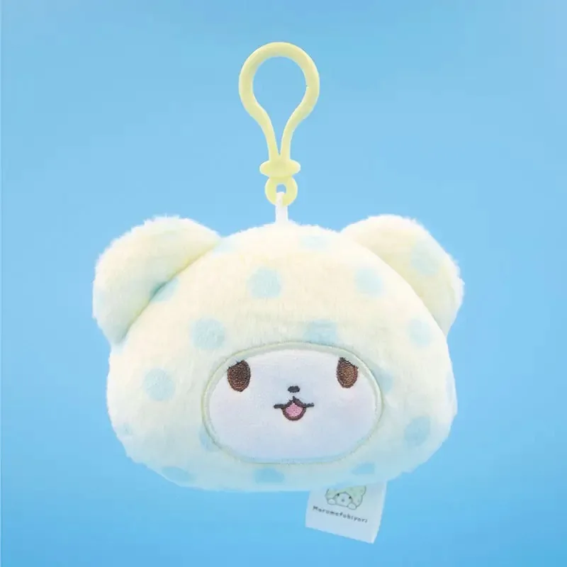 New Cute Marumofubiyori Bear Plush Keychain Chains 10CM Small Pendant Kids Stuffed Toys For Children Gifts 3