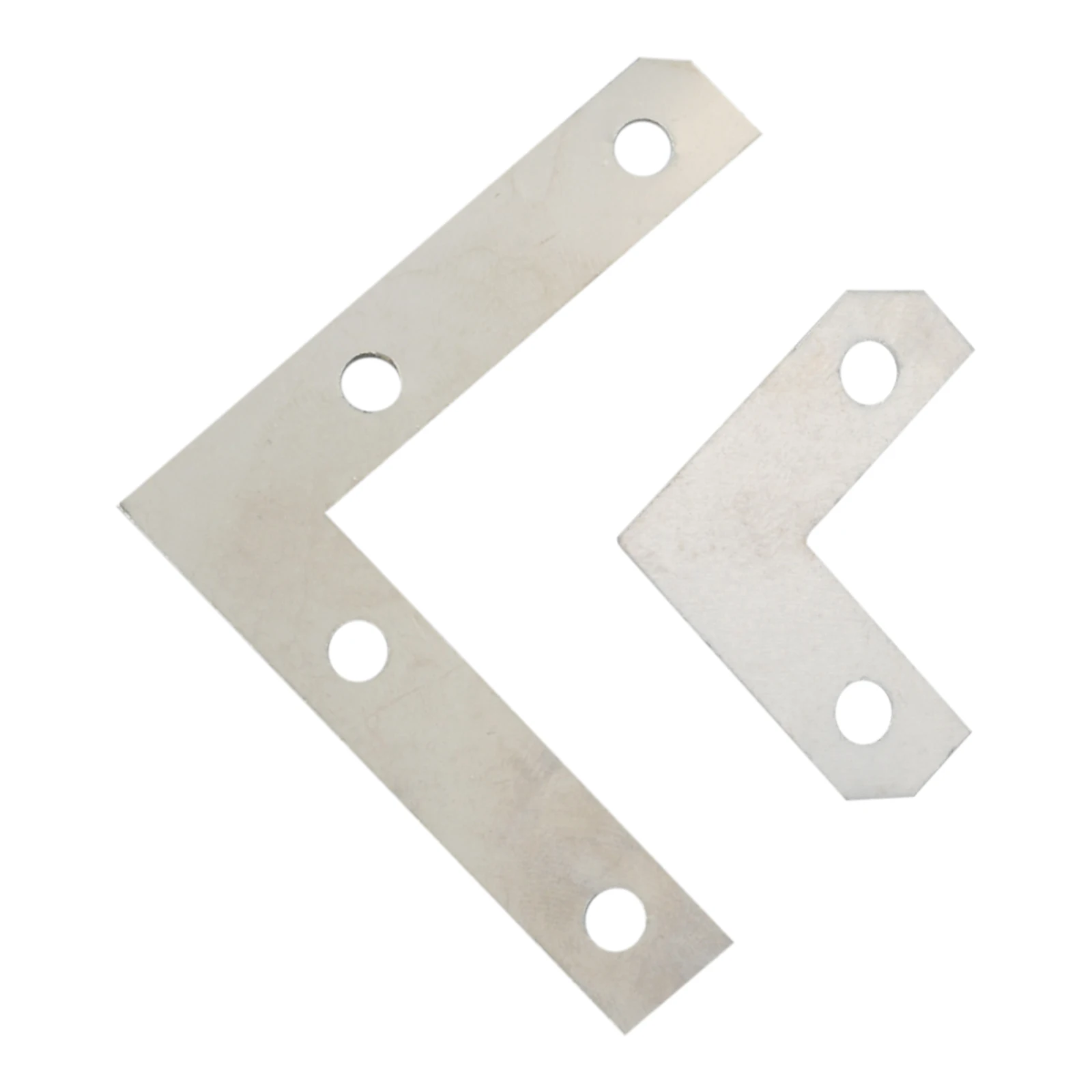 Angled Furniture Hardware Furniture Hardware Stainless Steel Angle Bracket Angle Connector Furniture Corner Protector Angle Bracket Decorative Corner Cover 1 Set L Shaped Iron 26mm/50mm Flat Fixing Mending Repair Plates Brackets for Table Jewelry Box Wooden Case