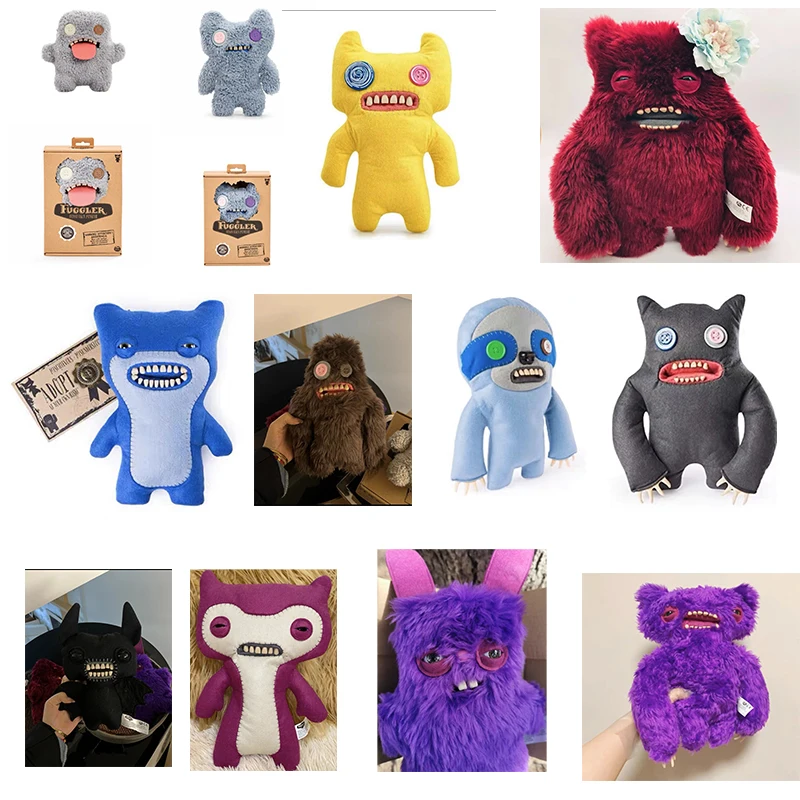 New Brand Original Fuggler Ugly Monsters Teeth Plush Toys Little Monsters  Fashion Lovelys Small Shorts Plush Dolls Toys For Kids