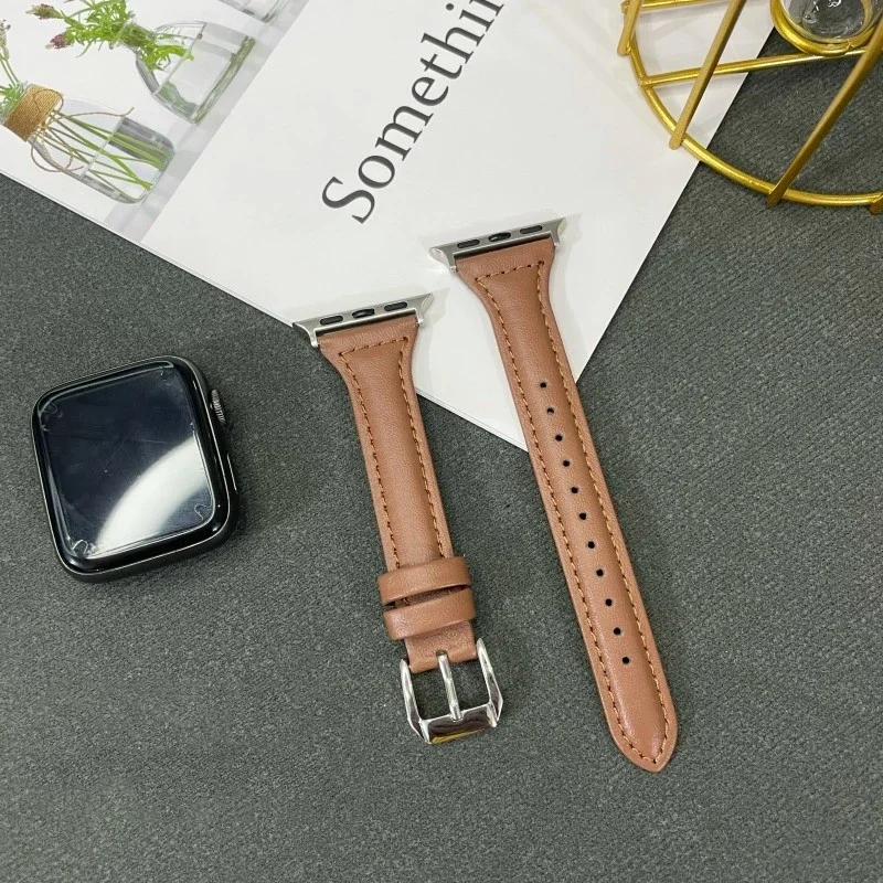 Elegant Leather Slim Strap - Women's Bracelet