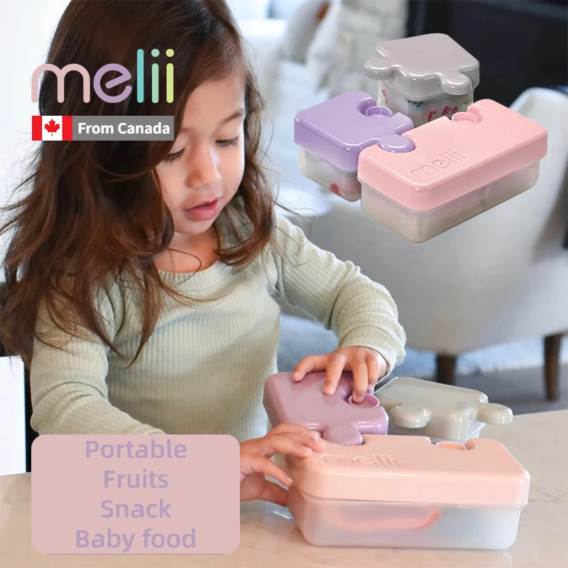 Melii Puzzle Container Fruit Lunch Box Picnic Box Storing Fruits