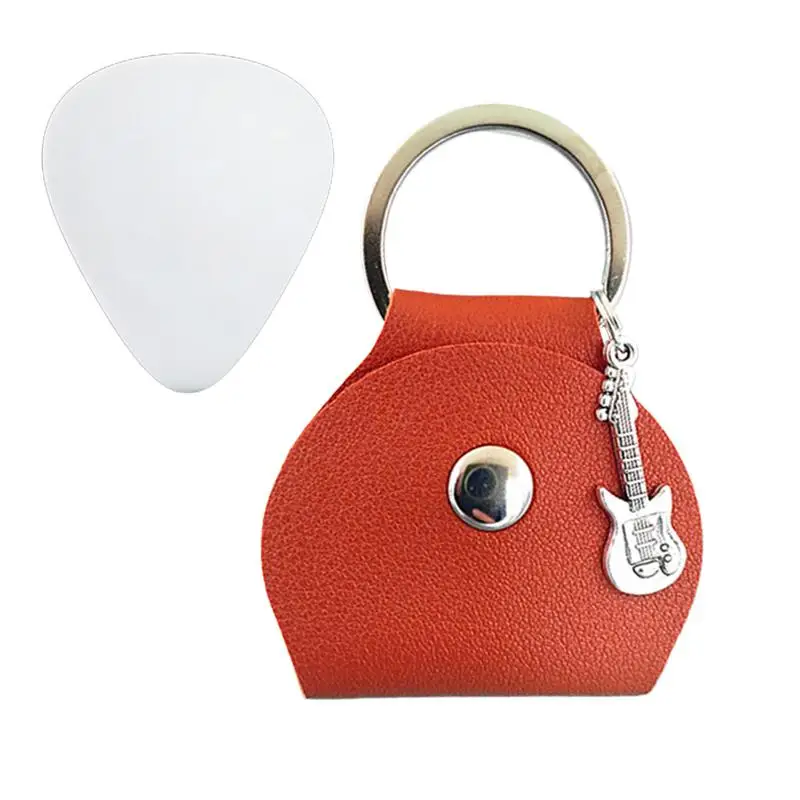 Guitar Picks Holder Case Guitar Picks Holder Keychain Pendant Small And Portable Plectrums Bag For School Concert Stage