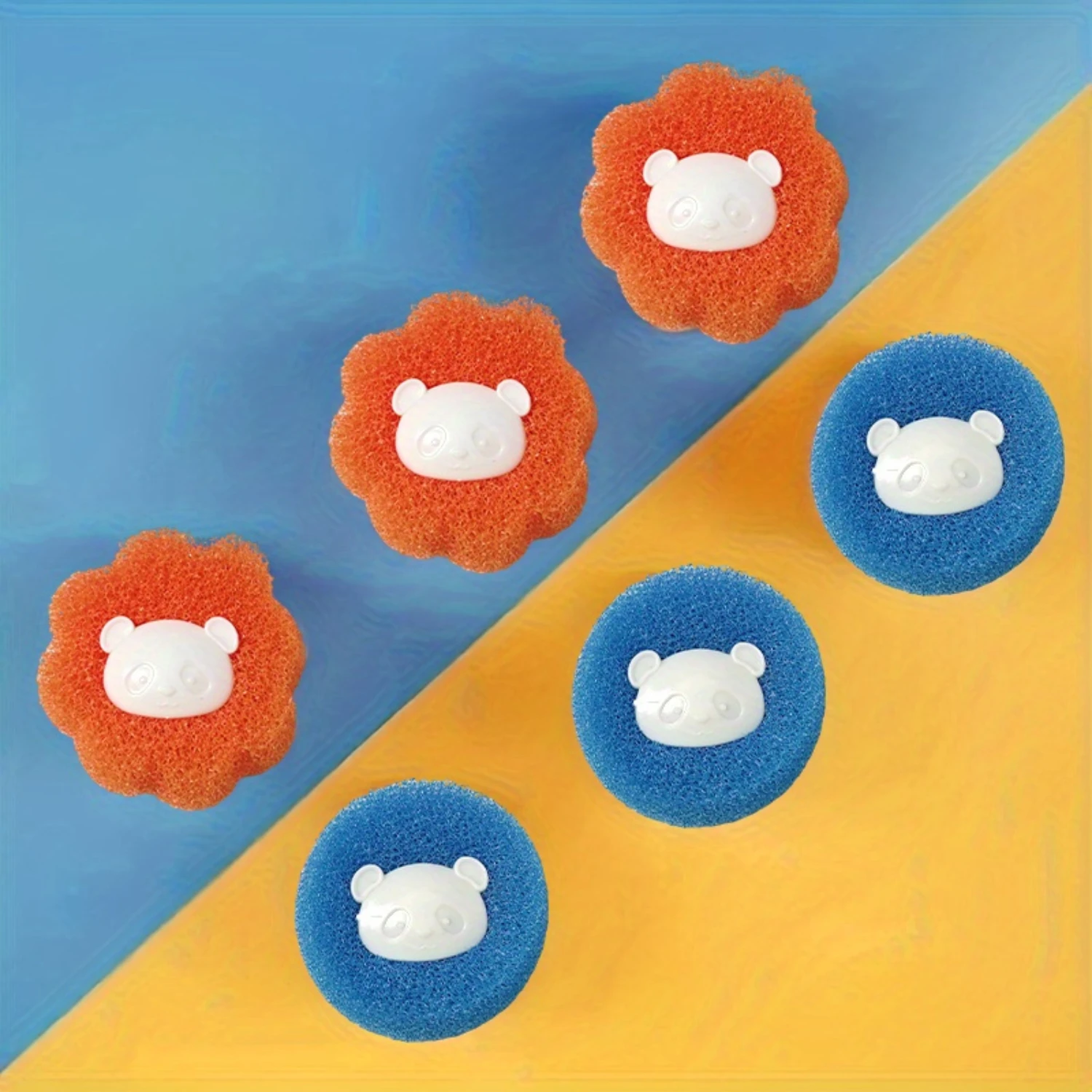 4-Pack Reusable Laundry Pet Hair Remover Washer and Dryer Balls for Clothes Non-Fabric Softener Wrinkle & Lint Reduction