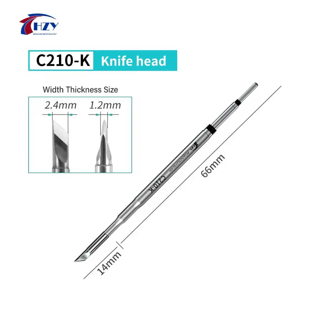 Soldering Iron Tips HZY C210 Welding Tools K/SK/I/IS Universal 210 Handle Electric Soldering Iron for T210 Station Kit