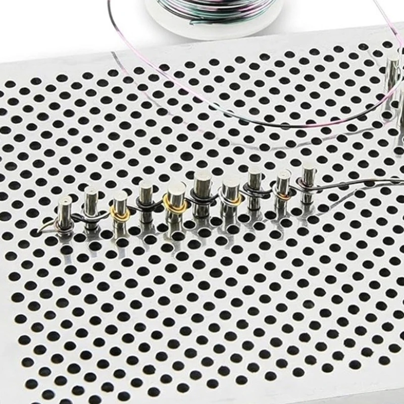 Aluminum Wire Jig Wires Wrapping Convenient Wire Bending Board Wire Jewelry Making Starter for DIY Lovers K3ND