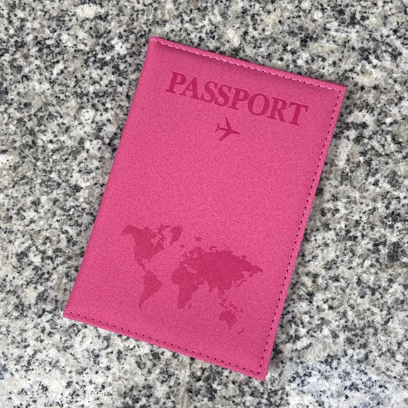 Kunden spezifischer Name auf Passi haber Reise brieftasche pu Abdeckung für Pass Passport Person nalisé (Name bestätigen zuerst dann bestellen))